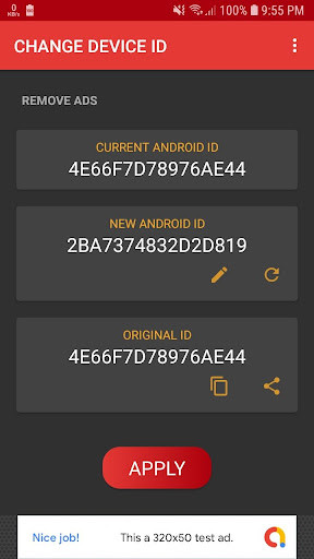 Run android online APK Change Device ID [ROOT] from MyAndroid or emulate Change Device ID [ROOT] using MyAndroid